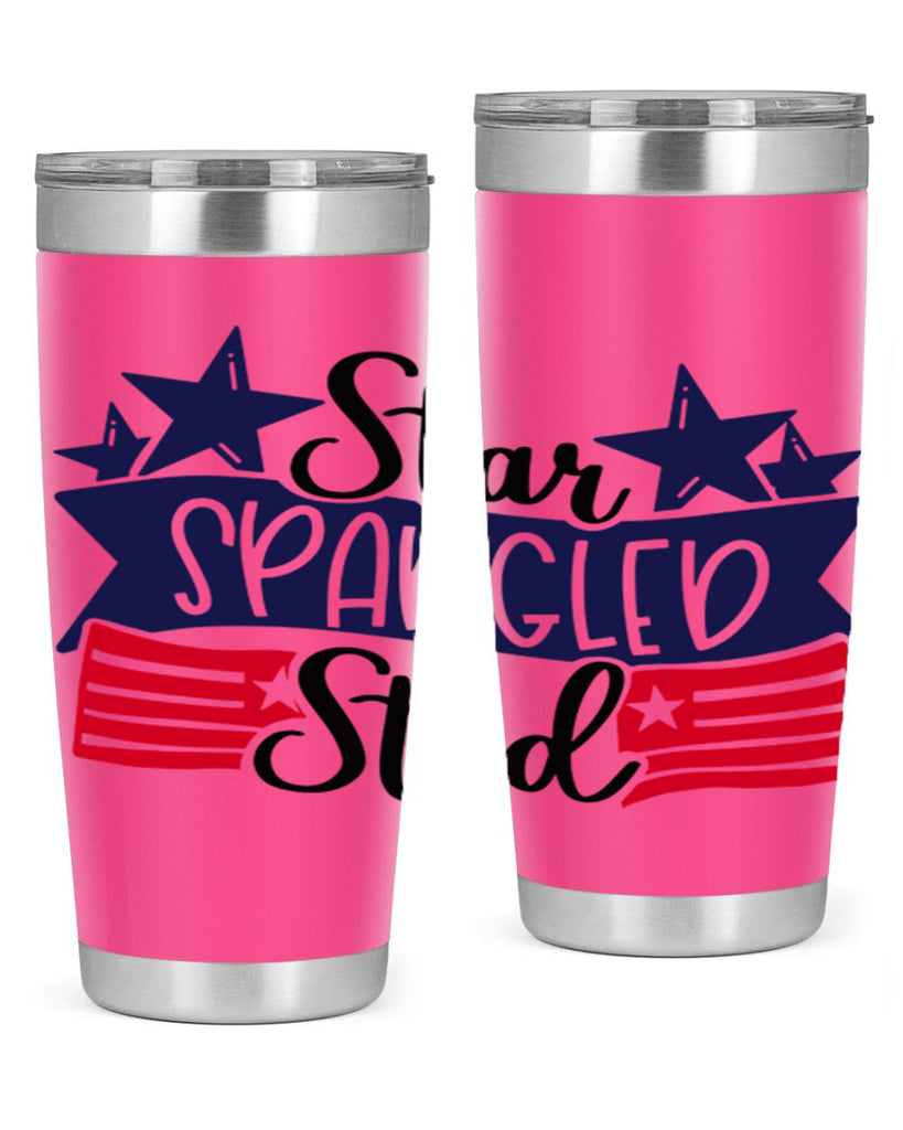 Star Spangled Stud Style 173#- Fourt Of July- Tumbler