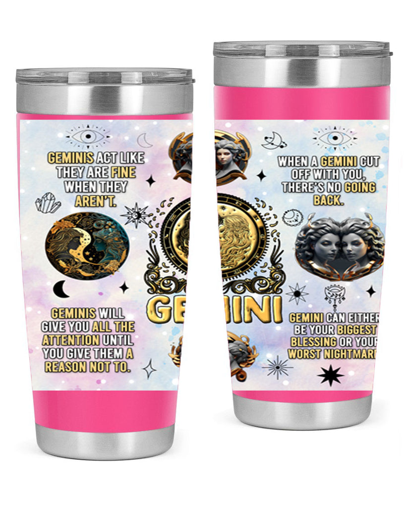 StraightGemini 472#- zodiac- Tumbler