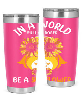 Sunflower Owl In A World A TurtleRabbit 18#- owl- Tumblers