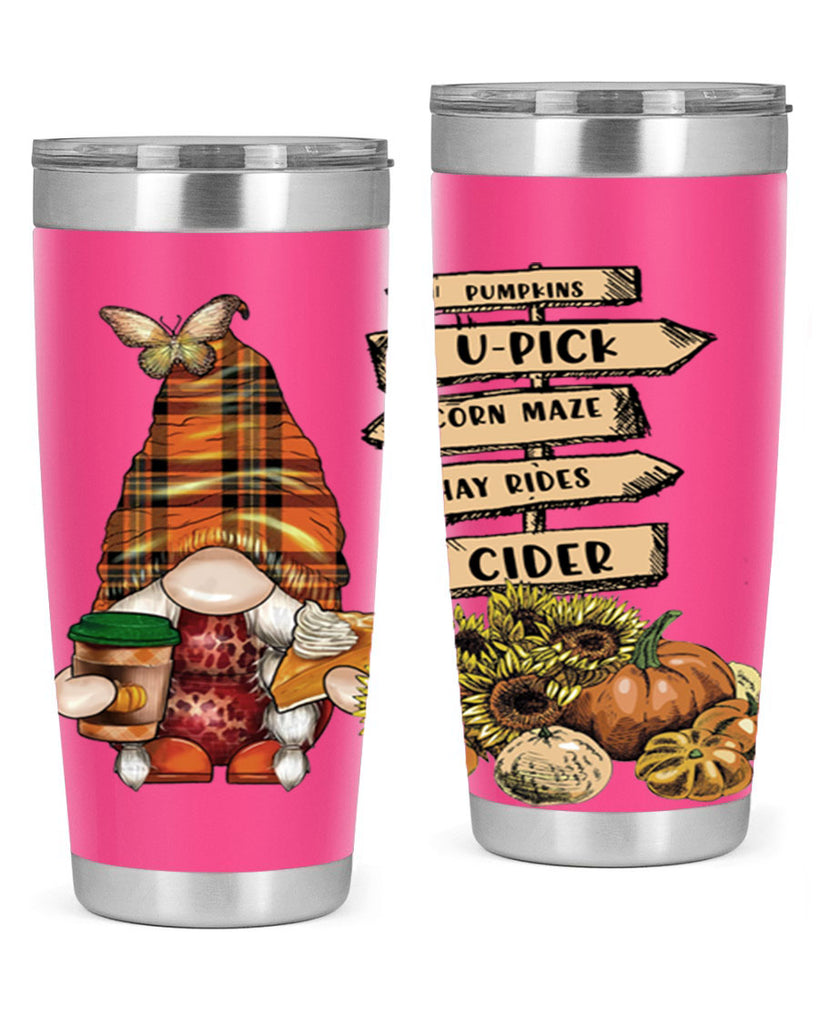 VintageFallGnome 625#- fall- Tumbler