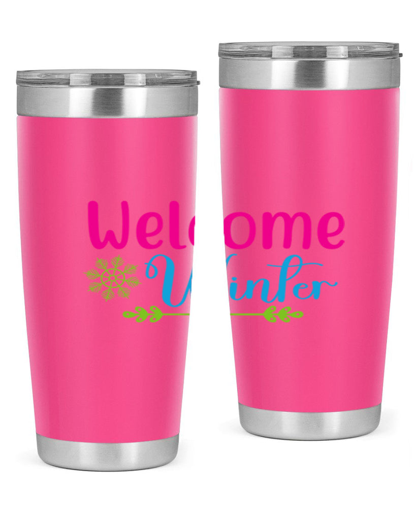 Welcome Winter 473#- winter- Tumbler