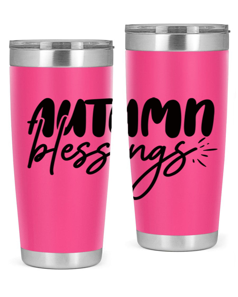 autumn blessings 65#- thanksgiving- Tumbler
