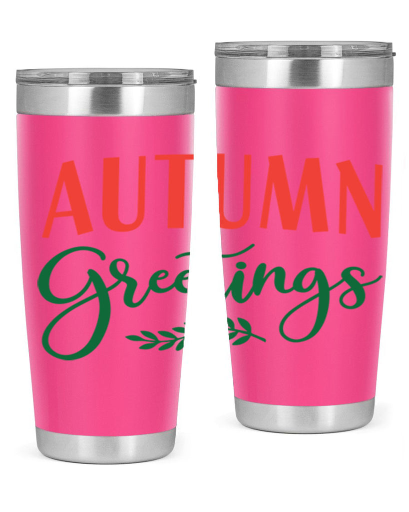 autumn greetings 14#- fall- Tumbler
