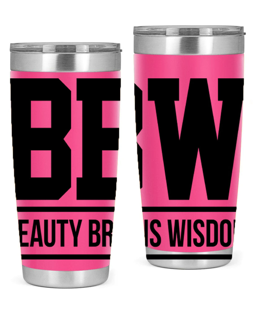 bbw beauty brains wisdom 263#- black words phrases- Cotton Tank