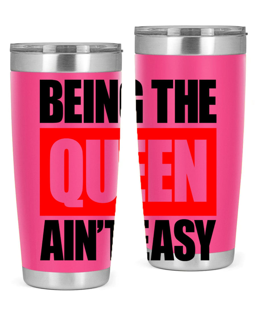 being the queen aint easy 255#- black words phrases- Cotton Tank