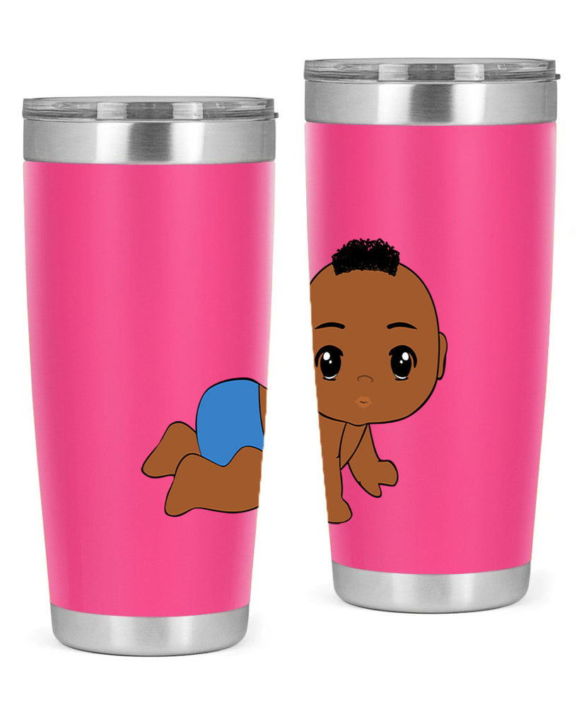 black baby boy 9#- black men - boys- tumbler