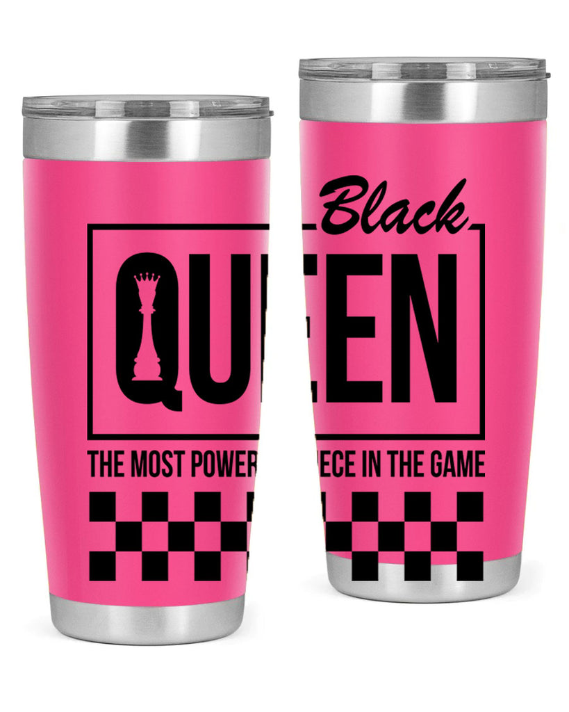 black queen chess checkered 221#- black words phrases- Cotton Tank