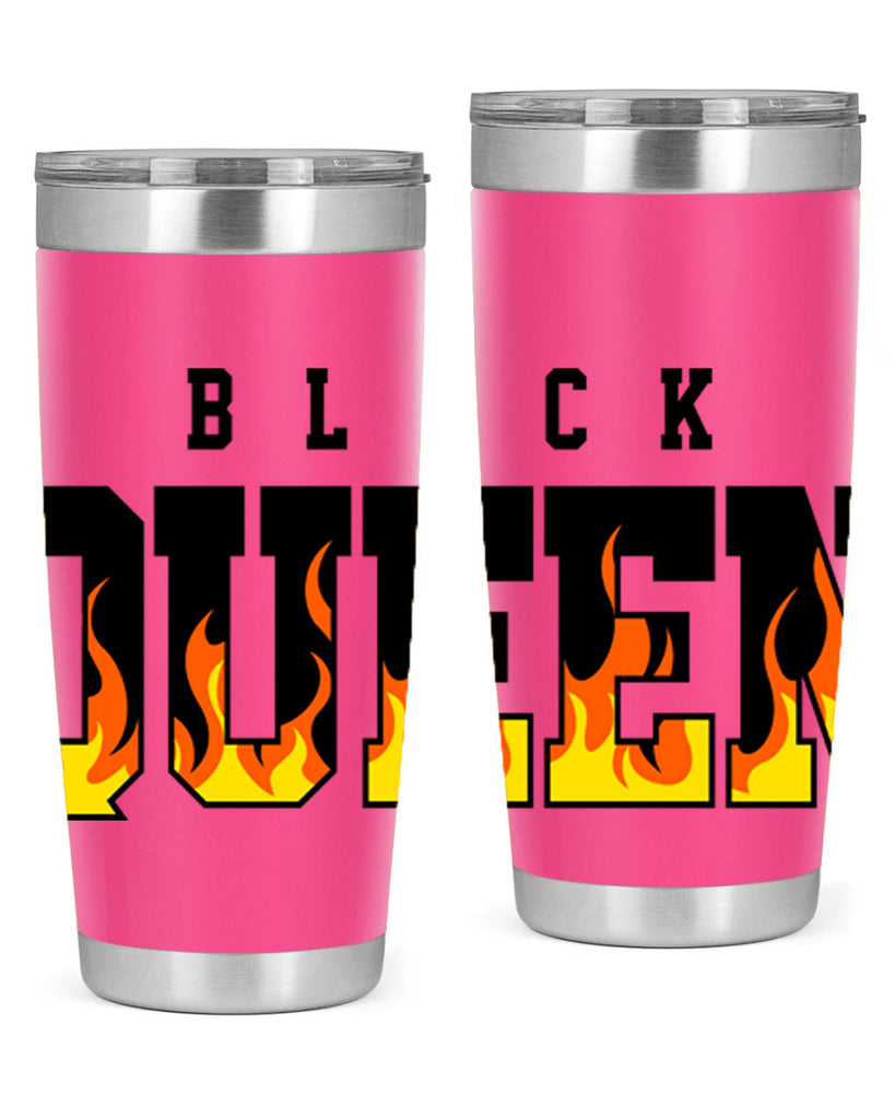 black queen flames 220#- black words phrases- Cotton Tank