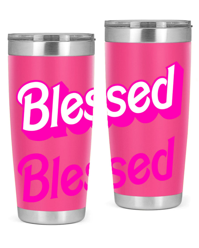 blessed barbie 193#- black words phrases- Cotton Tank