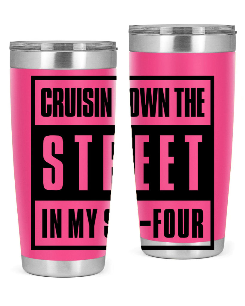 cruisin down the street 181#- black words phrases- Cotton Tank