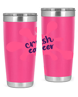 crush cancer Style 14#- breast cancer- Tumbler