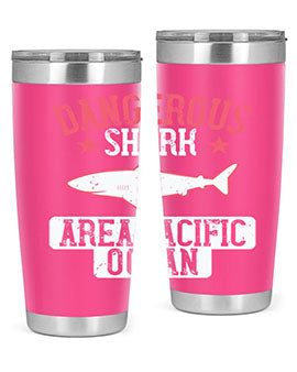 dangerous shark area pacific ocean Style 92#- shark  fish- Tumbler