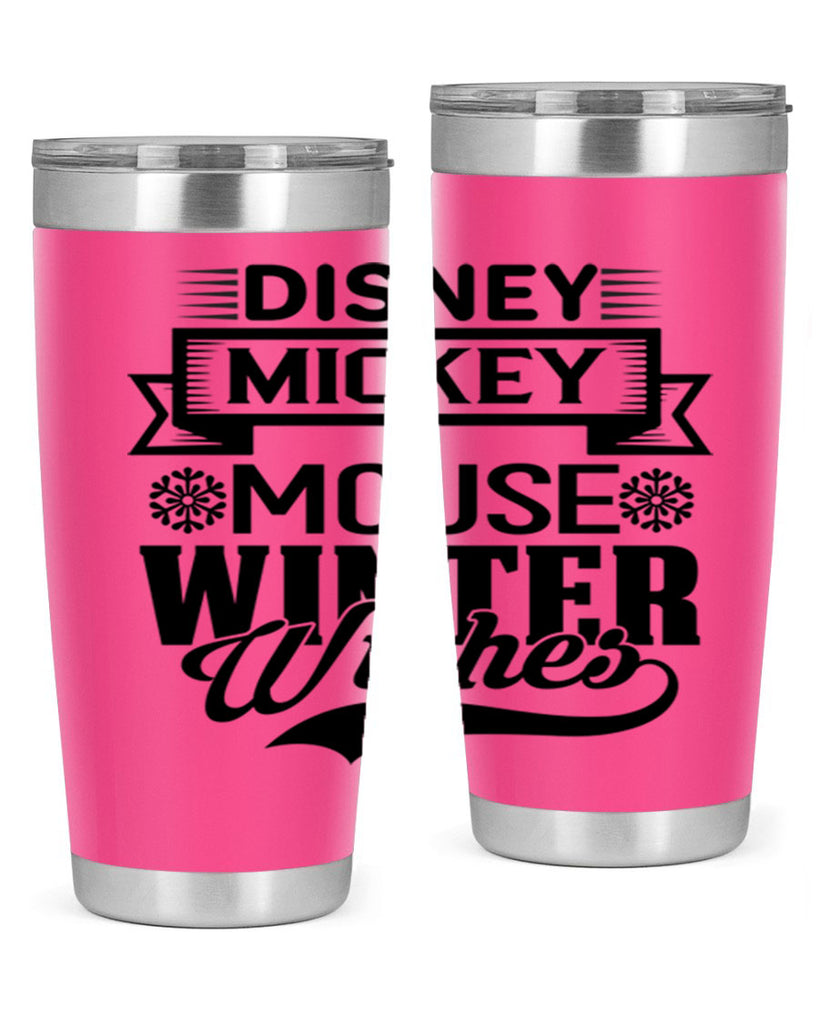 disney mickey mouse winter wishes 93#- winter- Tumbler