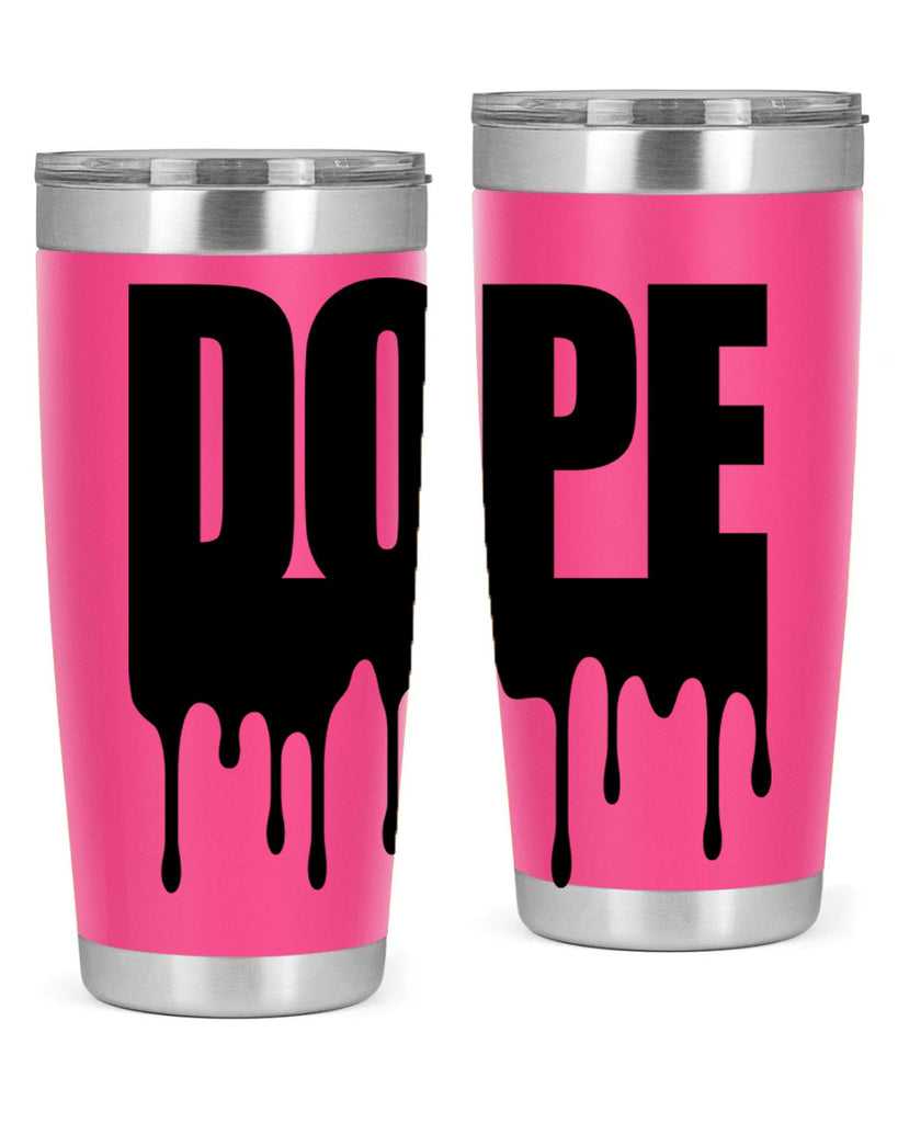 dope drip 166#- black words phrases- Cotton Tank