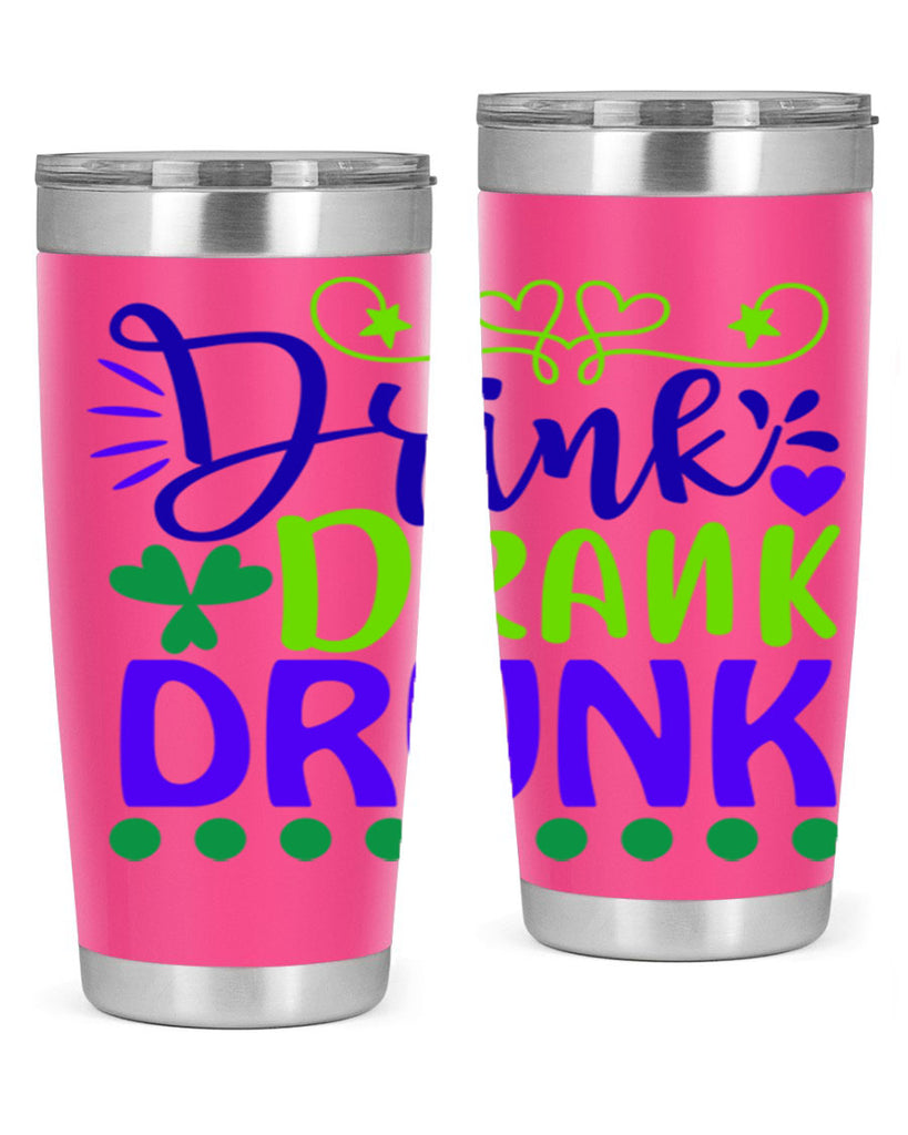 drink drank drunk 22#- mardi gras- Tumbler