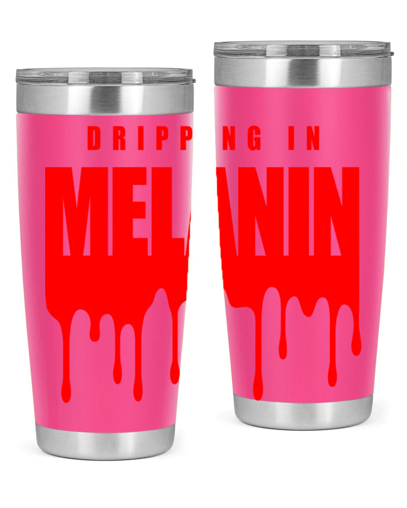 dripping in melanin 161#- black words phrases- Cotton Tank