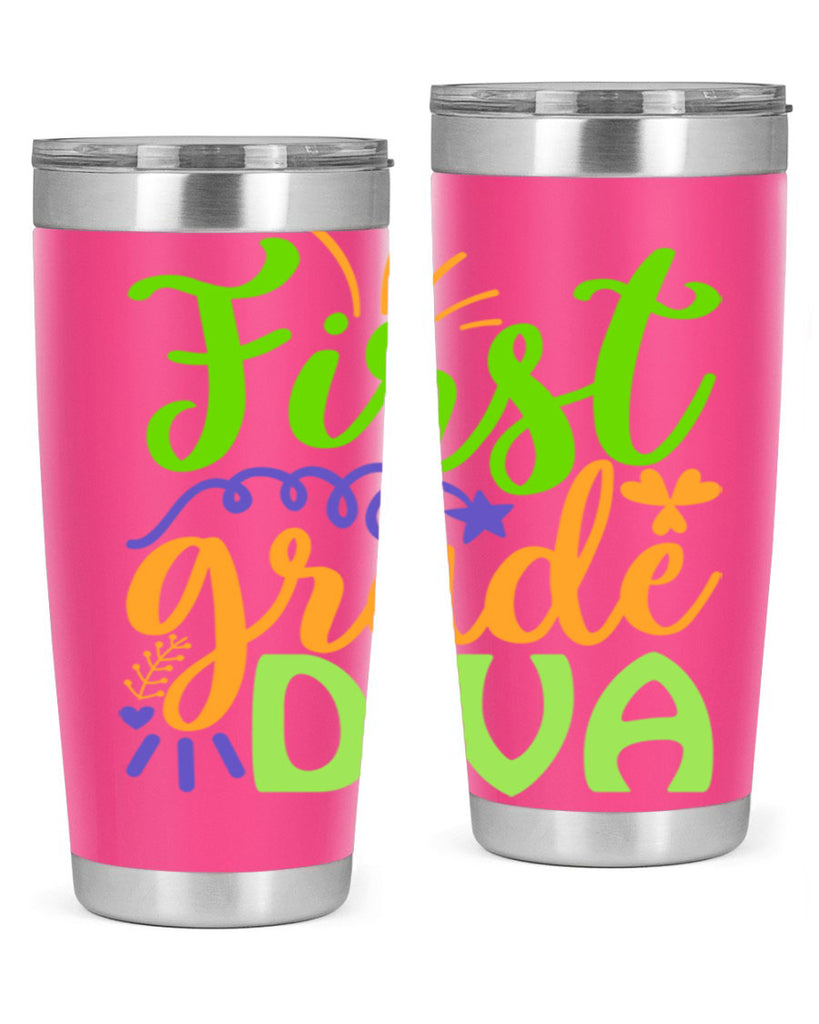 first grade diva 21#- mardi gras- Tumbler