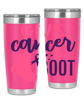 give cancer the boot Style 1#- breast cancer- Tumbler