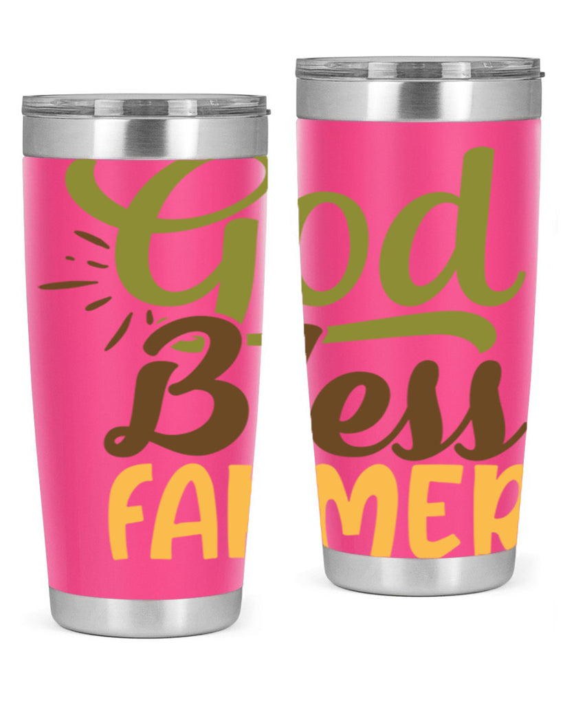 god bless farmer 10#- farming and gardening- Tumbler