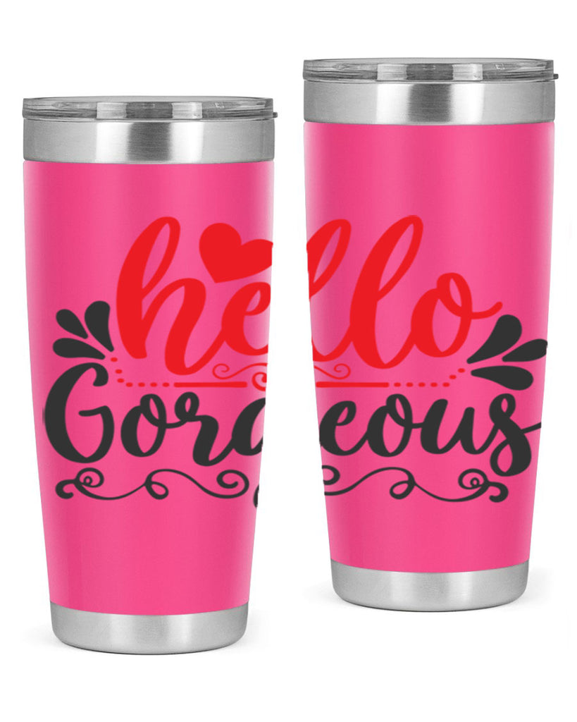 hello gorgeous Style 155#- make up- Tumbler