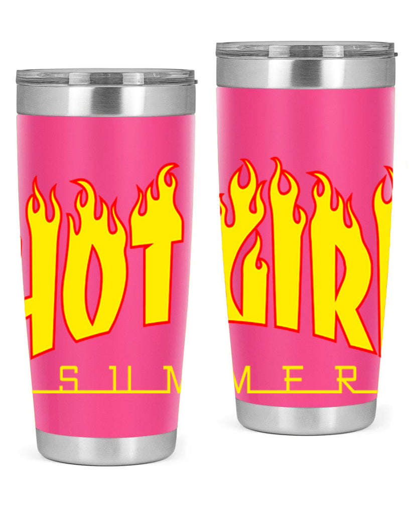 hot girl  summer fire 123#- black words phrases- Cotton Tank
