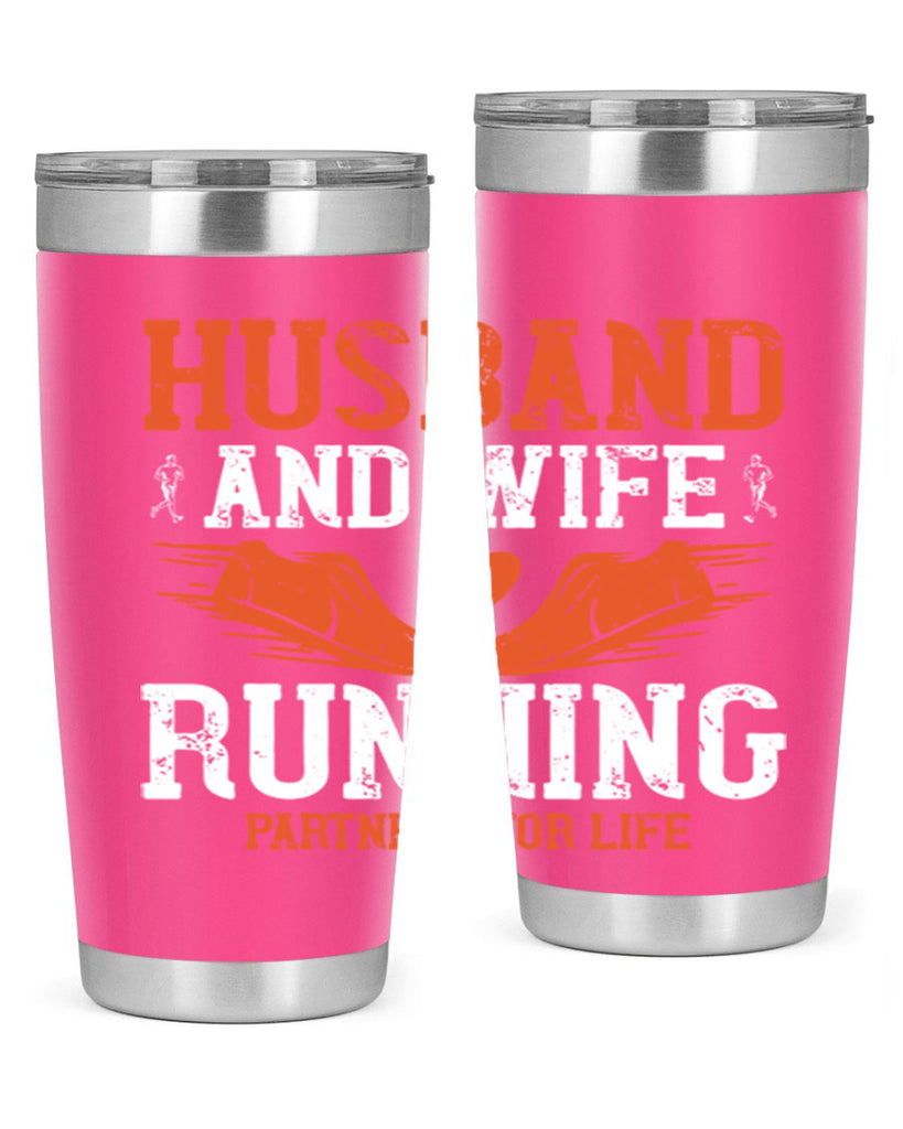 husband and wife running partners for life 41#- running- Tumbler