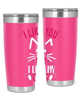 i like you but ilike my cats Style 53#- cat- Tumbler