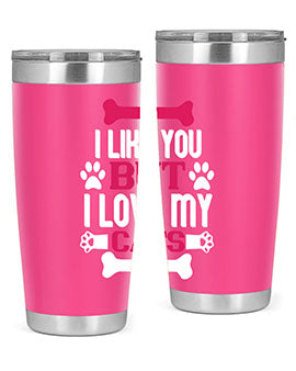 i like you but ilove my cat Style 54#- cat- Tumbler