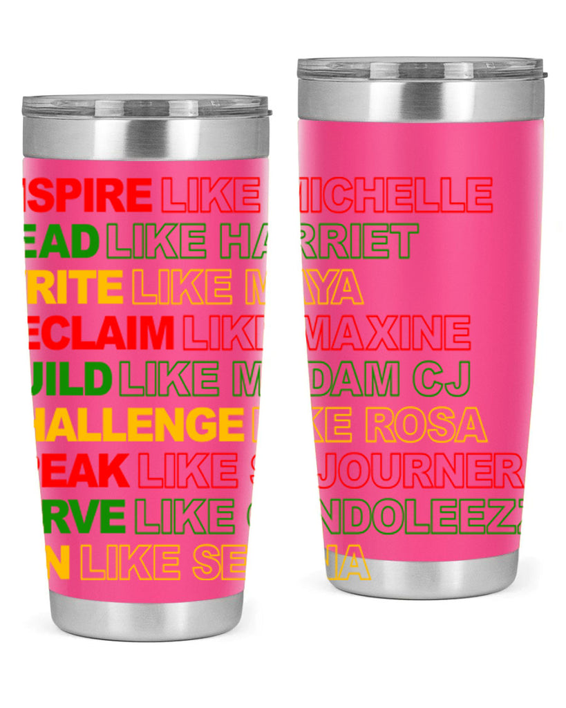 inspire like michelle 107#- black words phrases- Cotton Tank