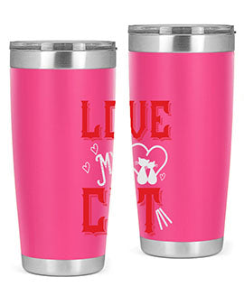 love my cat Style 67#- cat- Tumbler