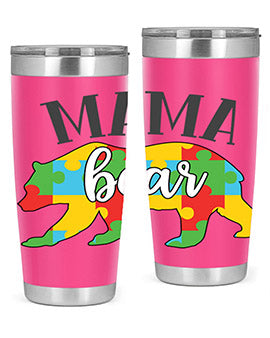 mama bear Style 32#- autism- Tumbler
