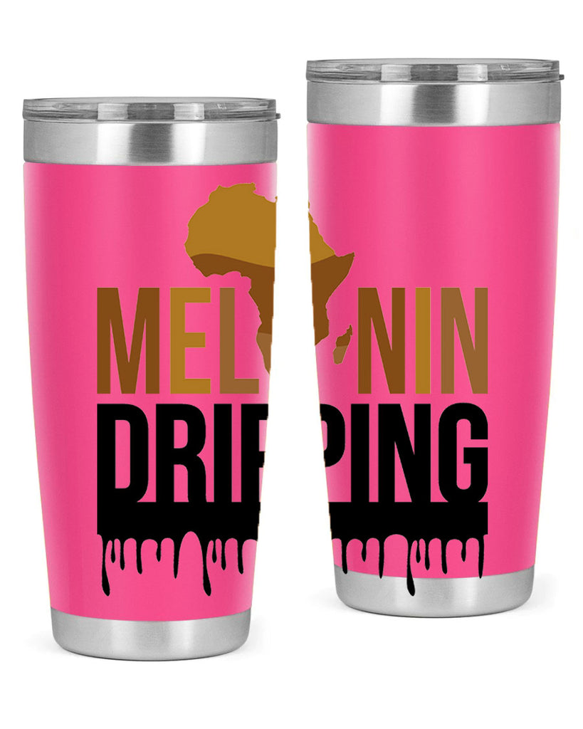melanin dripping 182#- black words phrases- Cotton Tank
