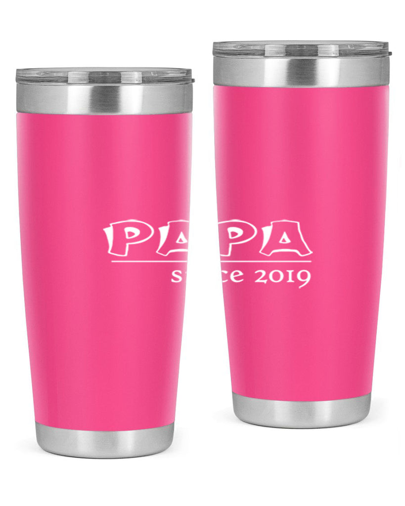 papa since 129#- grandpa - papa- Tumbler
