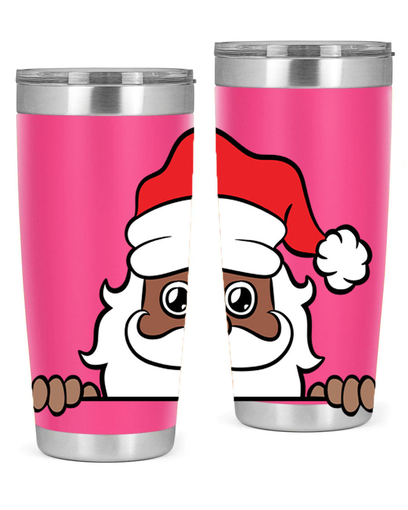 peekaboo black santa 19#- black men - boys- tumbler