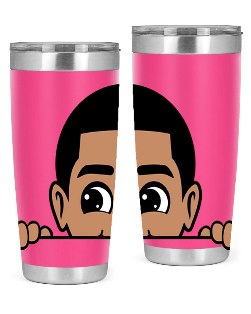 peekaboo boy 17#- black men - boys- tumbler