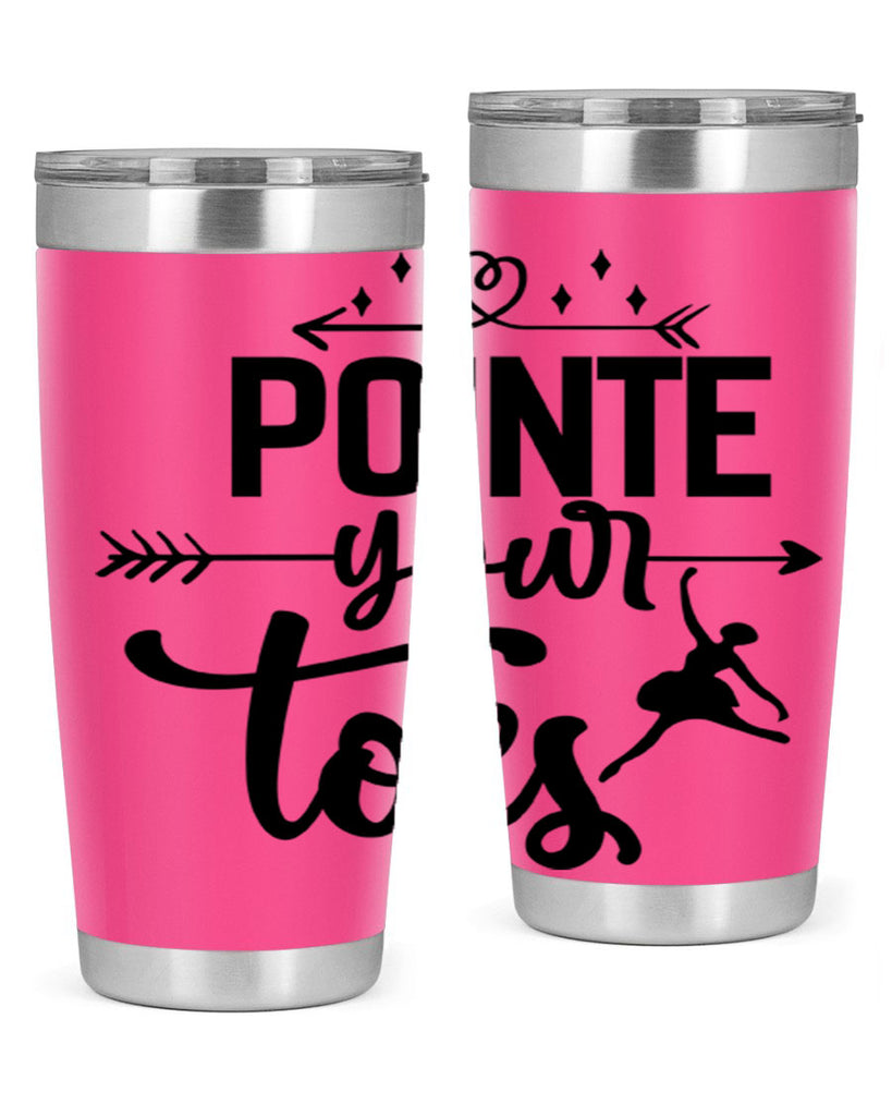 pointe your toes 72#- ballet- Tumbler