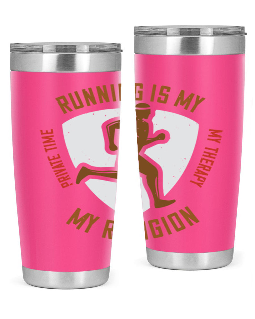 running is my private time my therapy my religion 21#- running- Tumbler
