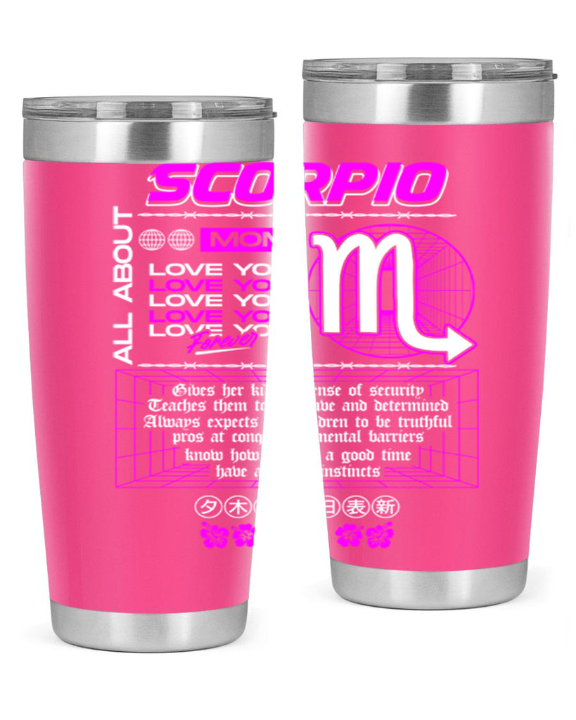 scorpio 457#- zodiac- Tumbler