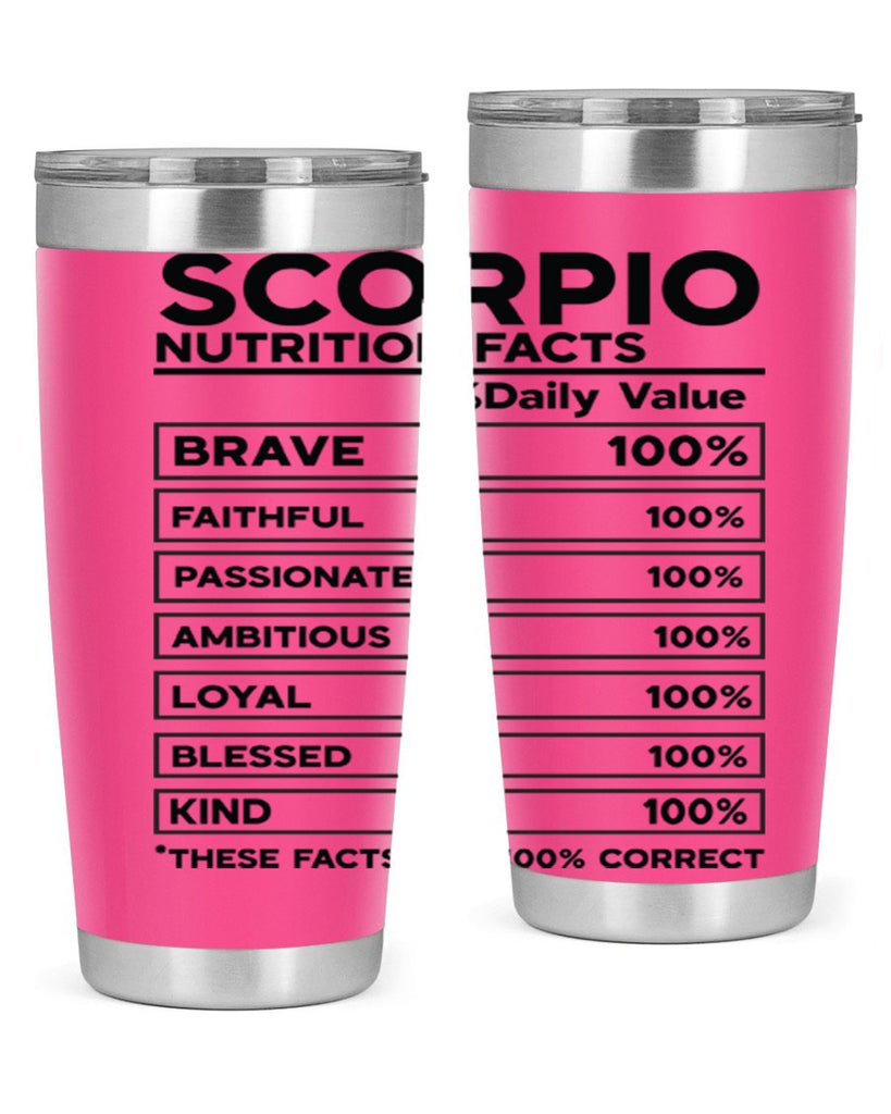 scorpio Nutrition Facts 434#- zodiac- Tumbler