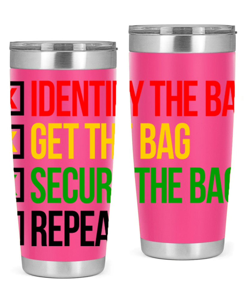 secure the bag 38#- black words phrases- Cotton Tank