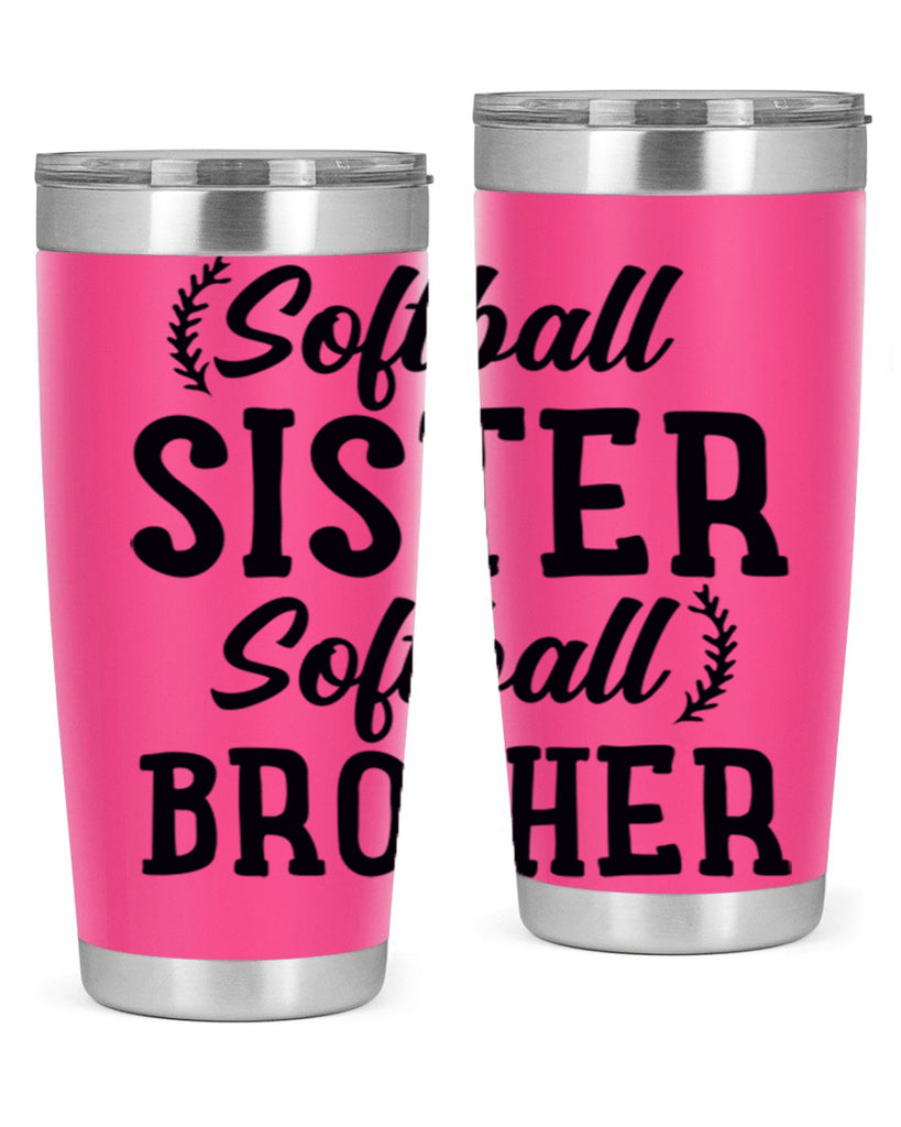 softball sister softball brother 2273#- softball- Tumbler