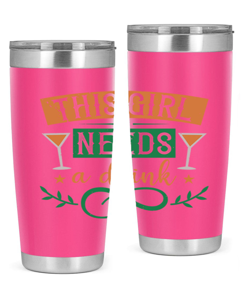 this girl needs a drink 36#- mardi gras- Tumbler