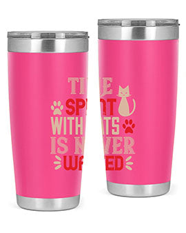 time spend with cat is never wasted Style 121#- cat- Tumbler