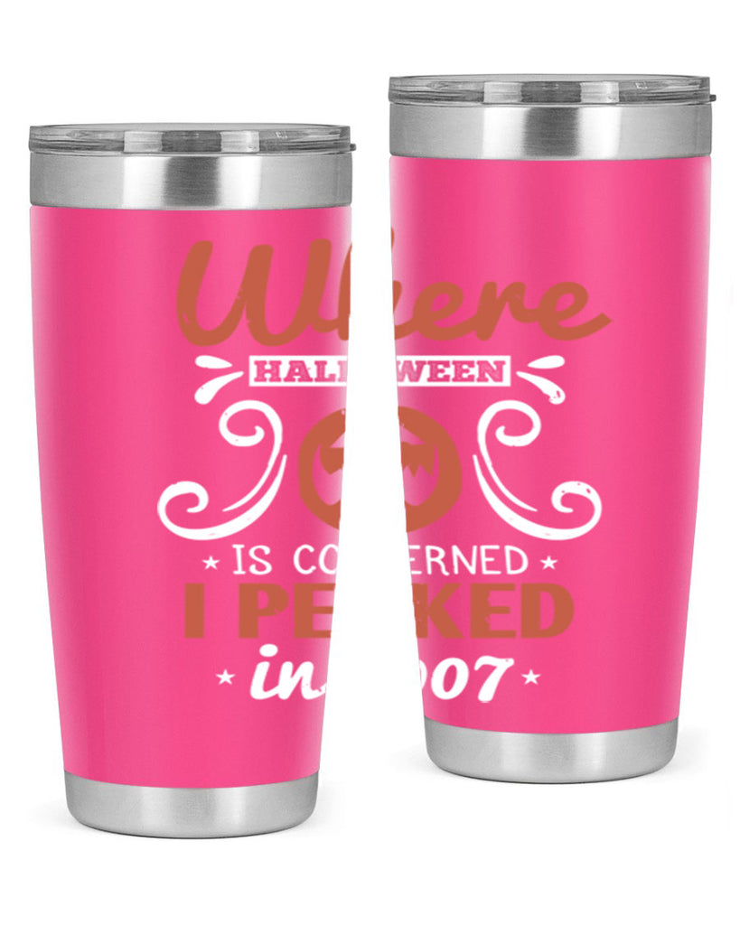 where halloween is 122#- halloween- Tumbler