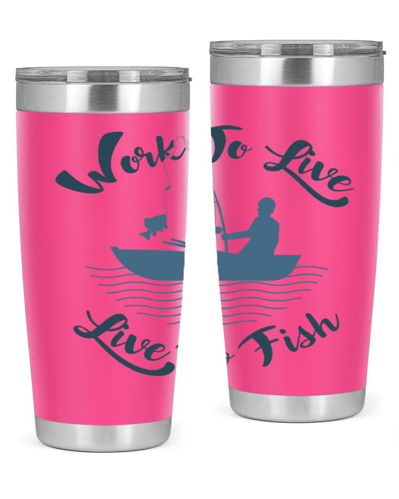 work to live 10#- fishing- Tumbler