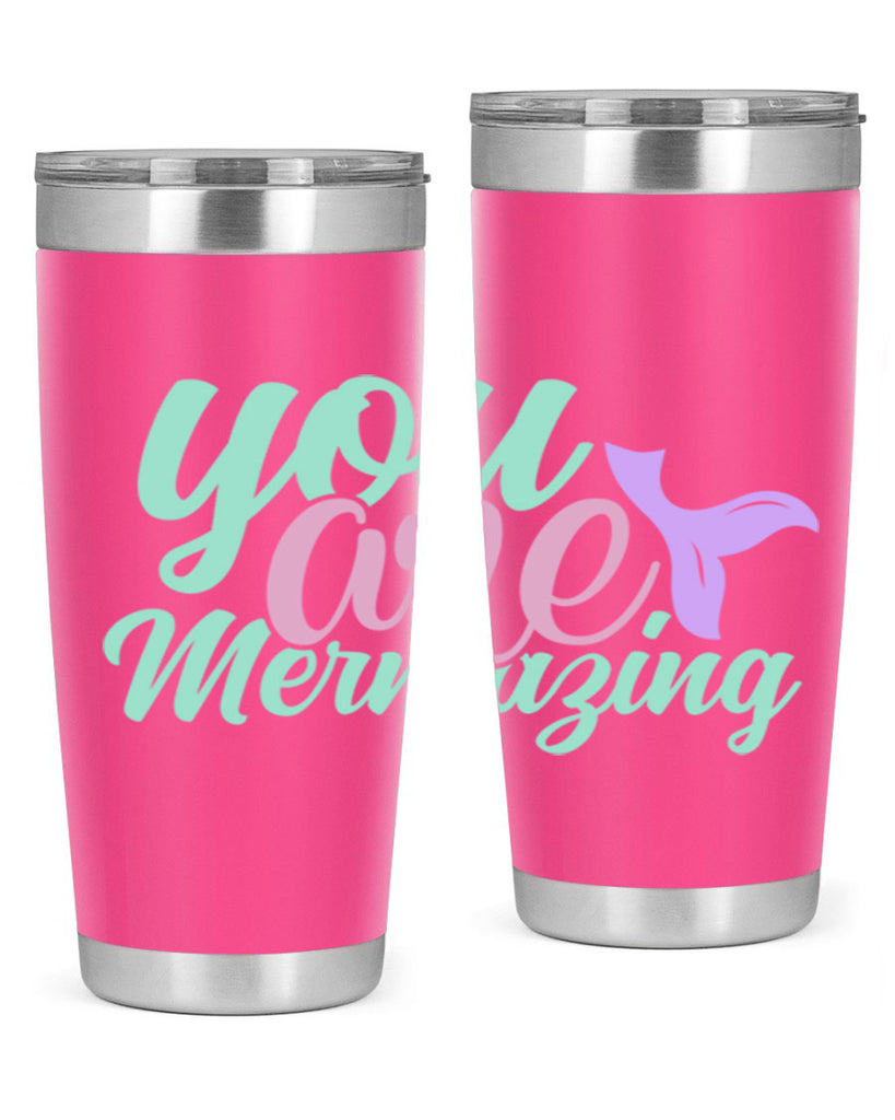you are mermazing 9#- mermaid- Tumbler
