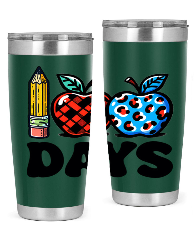 100th day of school Apple 38#- 100 days of school- Tumbler