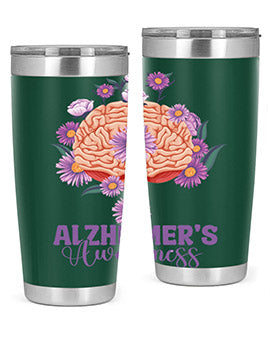 AlzheimerS Awareness Brain 12#- alzheimers- Tumbler