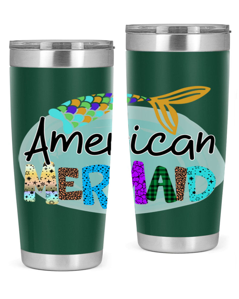 American Mermaid 14#- mermaid- Tumbler