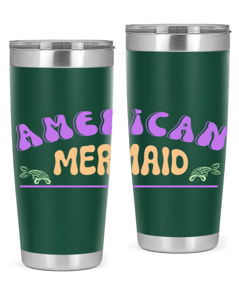 American Mermaid 16#- mermaid- Tumbler